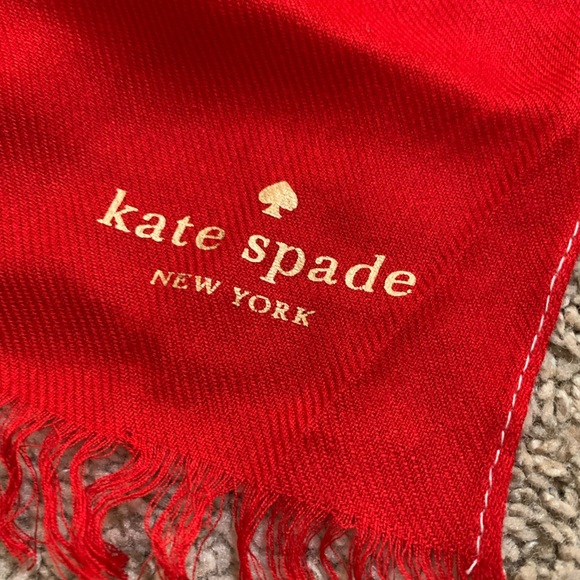 Kate Spade ♠️ Scarf red, white and blue - Picture 3 of 4